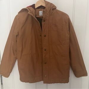 Old Navy boys hooded canvas barn jacket